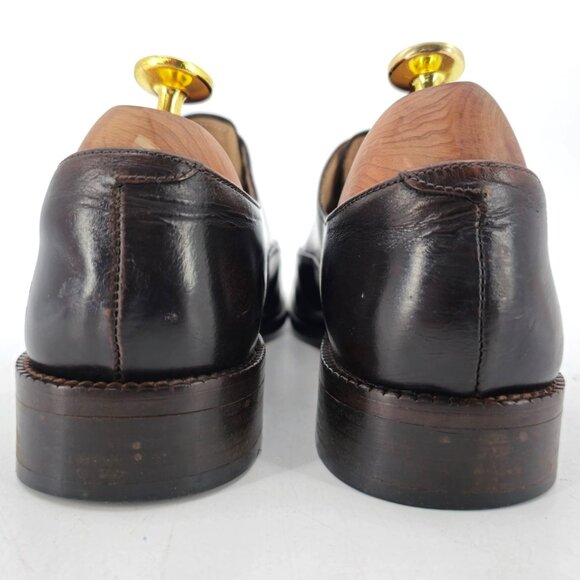 Melvin and Hamilton Mens 6D / 38EU Dark Brown Leather Dress Shoes Cap-toe Oxford - Picture 7 of 14